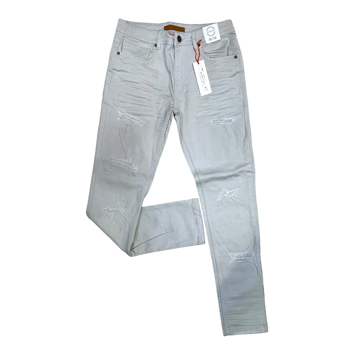 P503 - Twill Ripped Slim-Fit Stretch Jeans