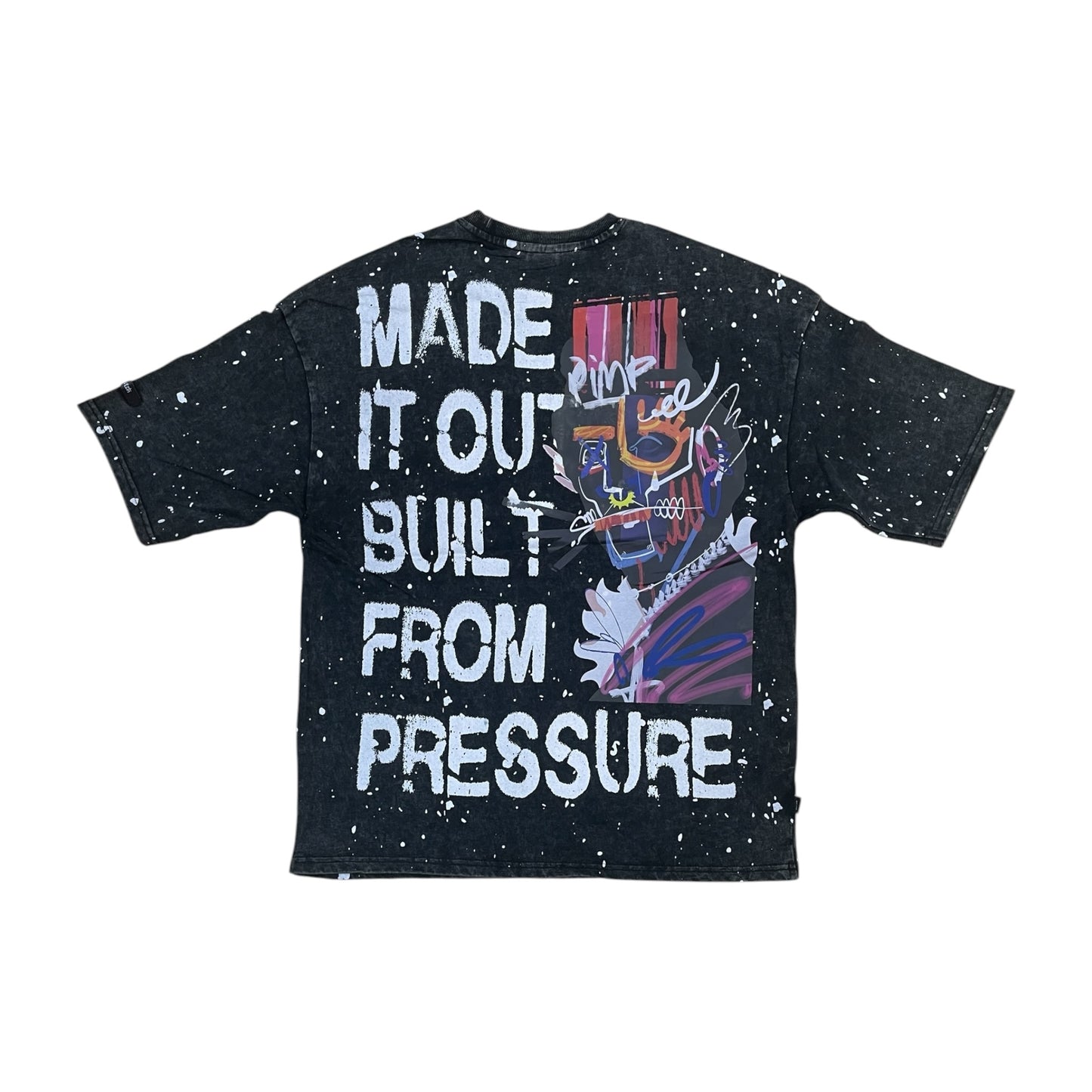 WH-SW6123 - Built From Pressure Boxy Graphic T-Shirt