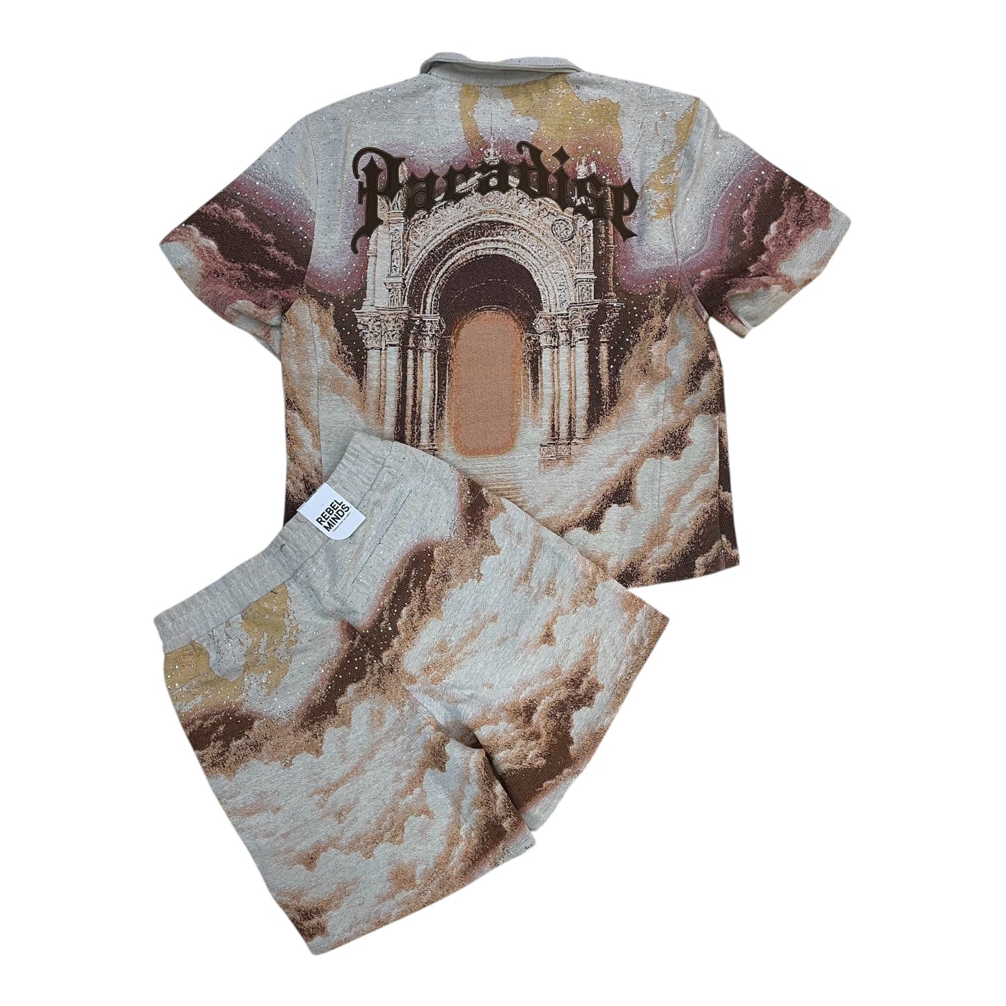 WH-610-12705 - Paradise Tapestry Shirt, Shorts SET