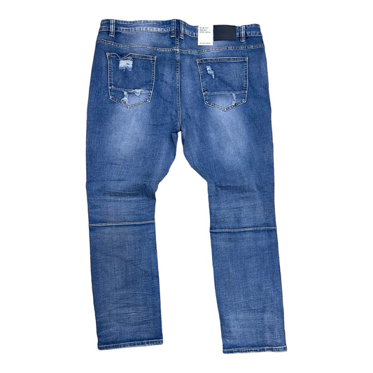 BTP24035X - Big Men's Rip & Repair Slim-Fit Stretch Pants