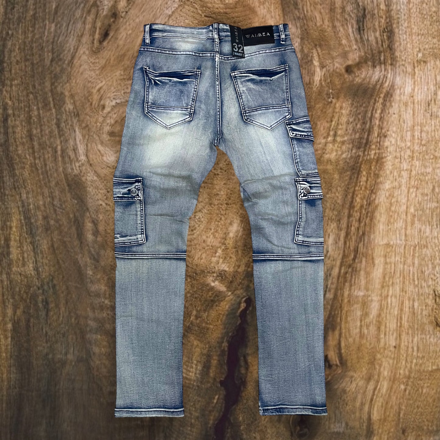 M8307D - Men's Flex Cargo Pocket Skinny Fit Jeans