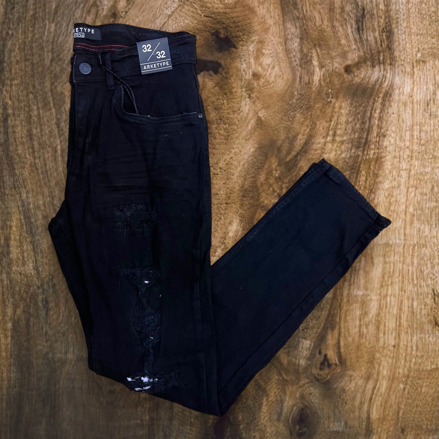 P417 - V2 Color Backing Slim-Fit Stretch Jeans