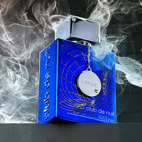Armaf Club de Nuit Blue Iconic for Men Eau de Parfum Spray, 3.6 Ounce