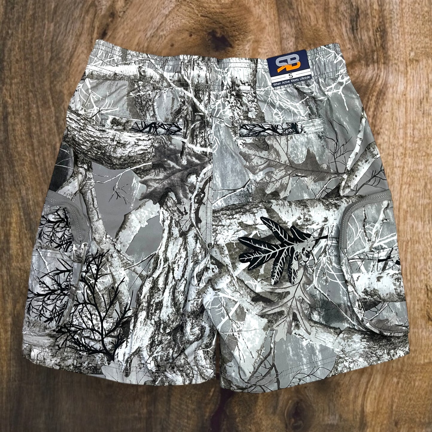 92304 - Men's Nylon Tree Camo Cargo Shorts