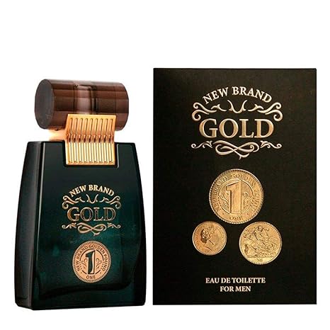 New Brand Perfumes Prestige GOLD EDT Spray Men 3.3 oz