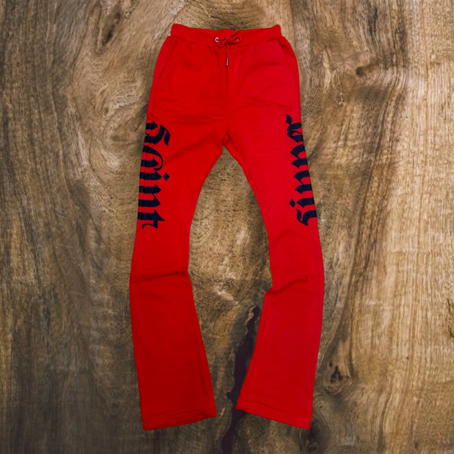 SB3401 - Saint Sinner Puff Print Fleece Stacked Pants
