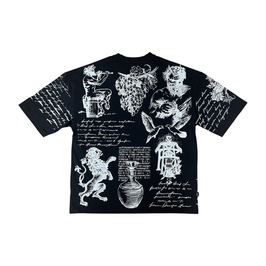 WH-SW6175 - Divine Better Boxy With Studs Graphic T-Shirt