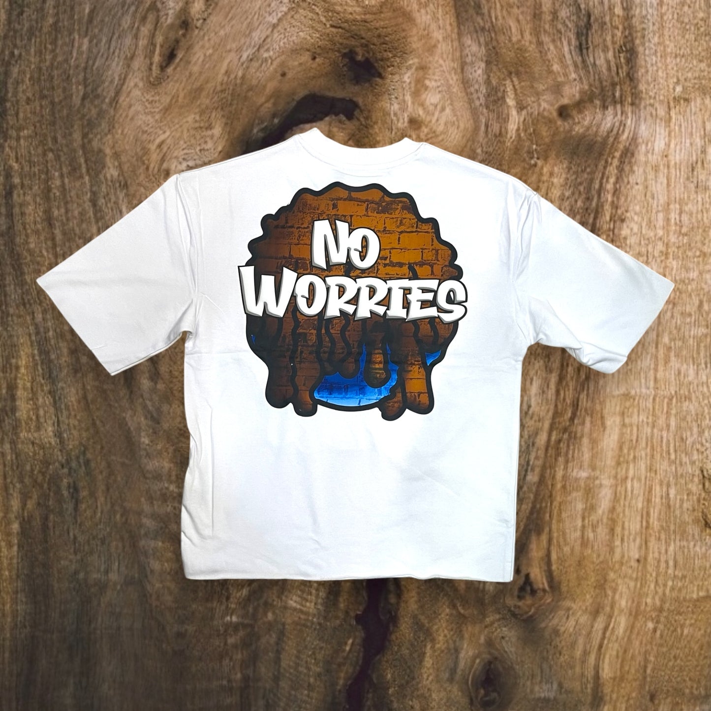 T2523 - No Worries Boxy Graphic T-Shirt