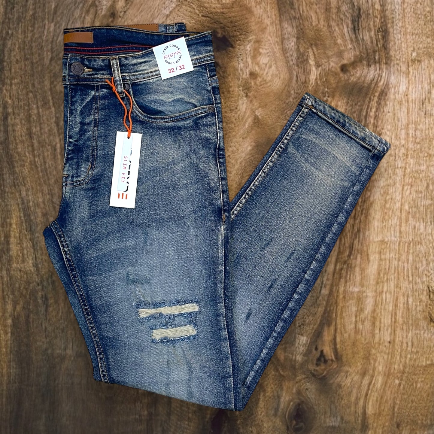 P501 - Houston Ripped Slim-Fit Stretch Jeans