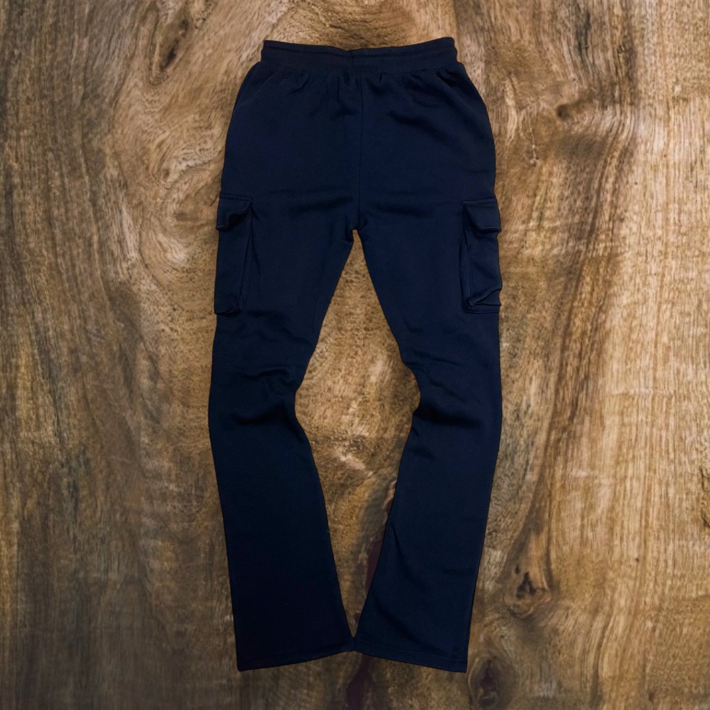 FB3423 - Cozy Cargo Pocket Fleece Stacked Pants