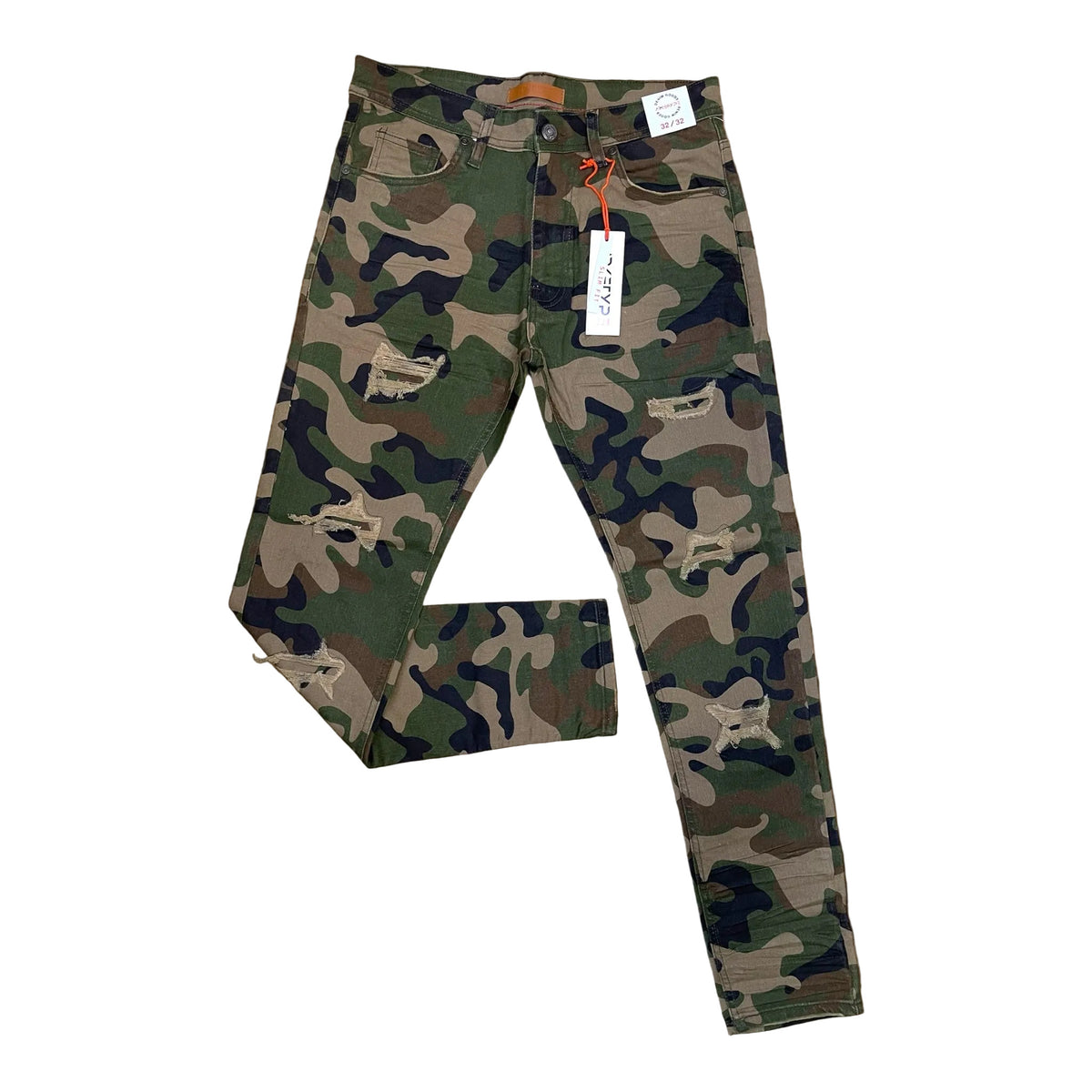 P503 - Twill Ripped Slim-Fit Stretch Jeans