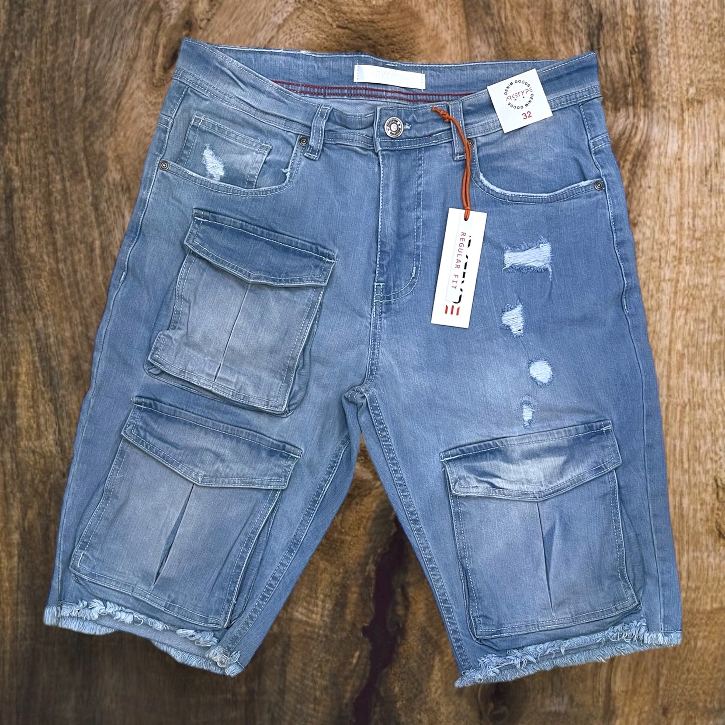 S518 - Multi Pocket Cargo Stretch Shorts