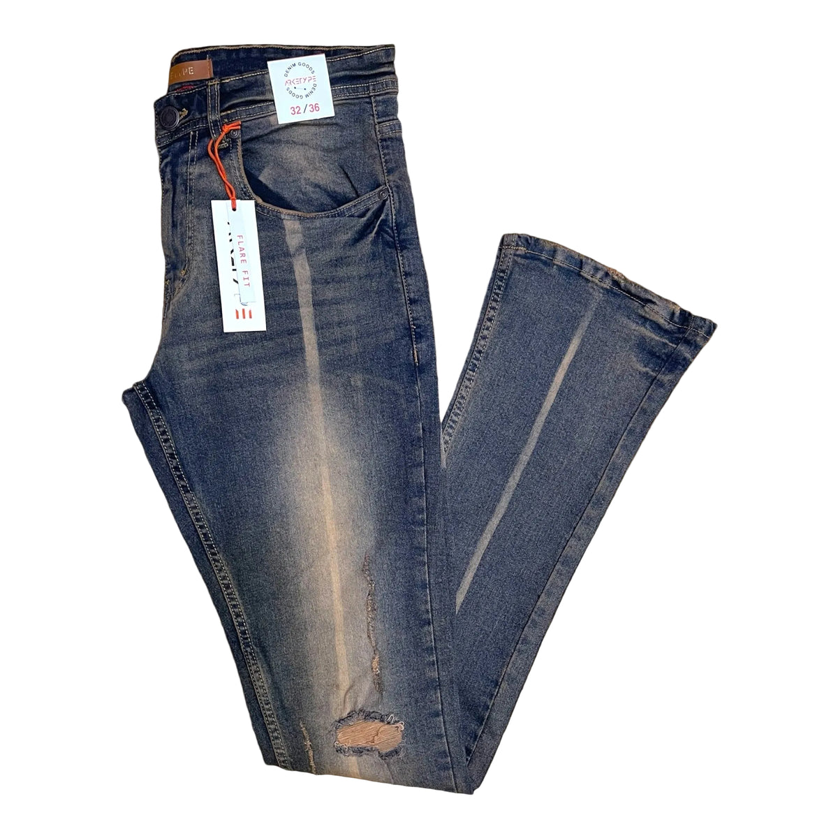 P544 - Gala Stretch Stacked Flare Jeans
