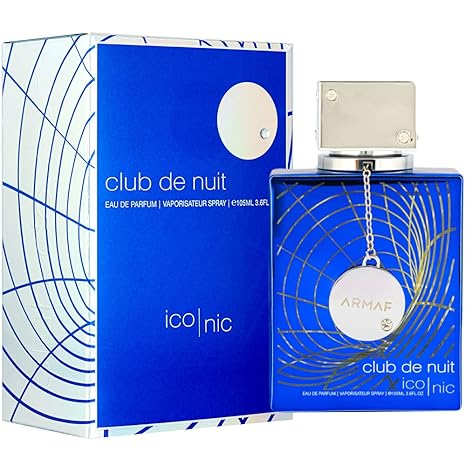 Armaf Club de Nuit Blue Iconic for Men Eau de Parfum Spray, 3.6 Ounce