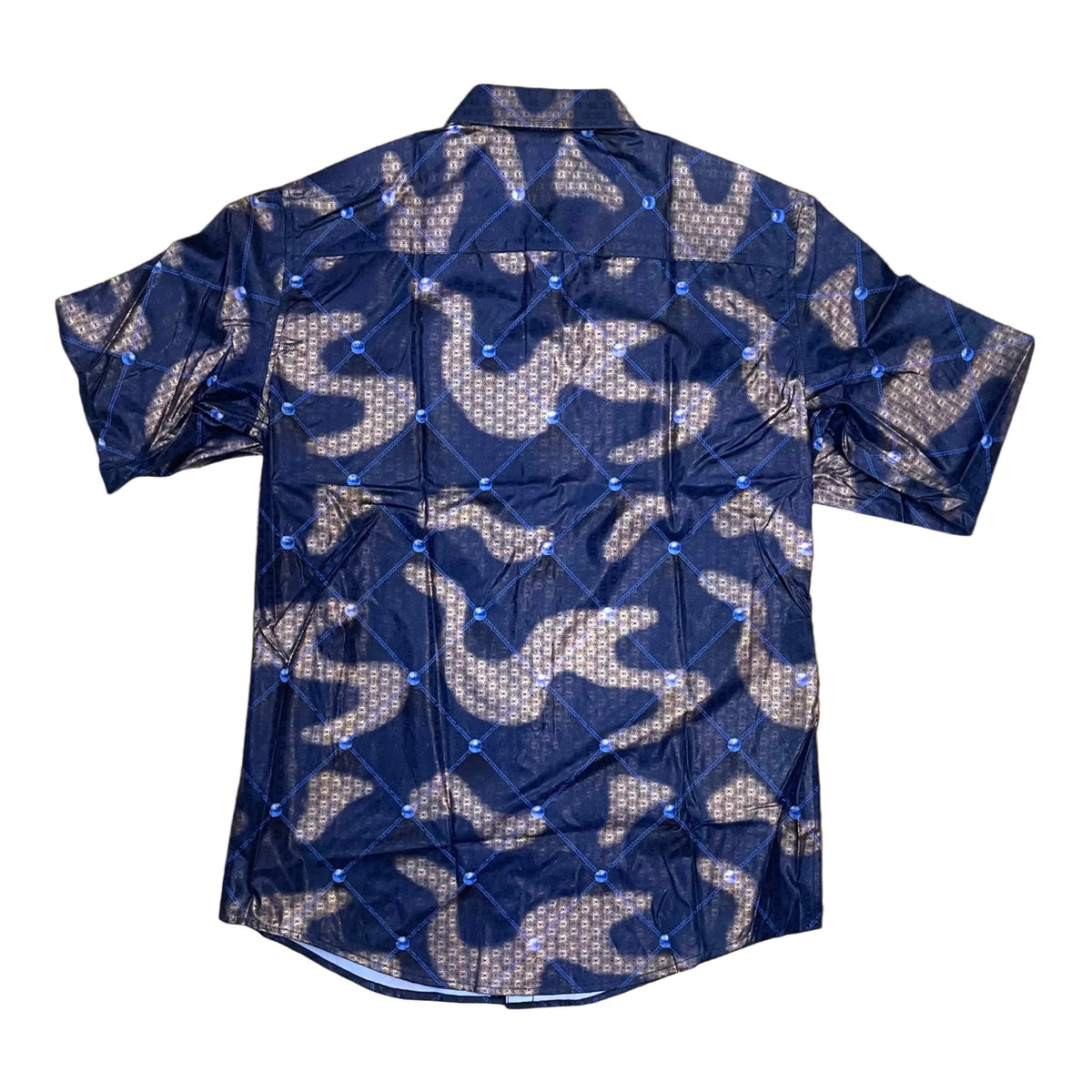 RL2249 - L/S MENS Pearl Diamond Pattern with Satin Digital Print