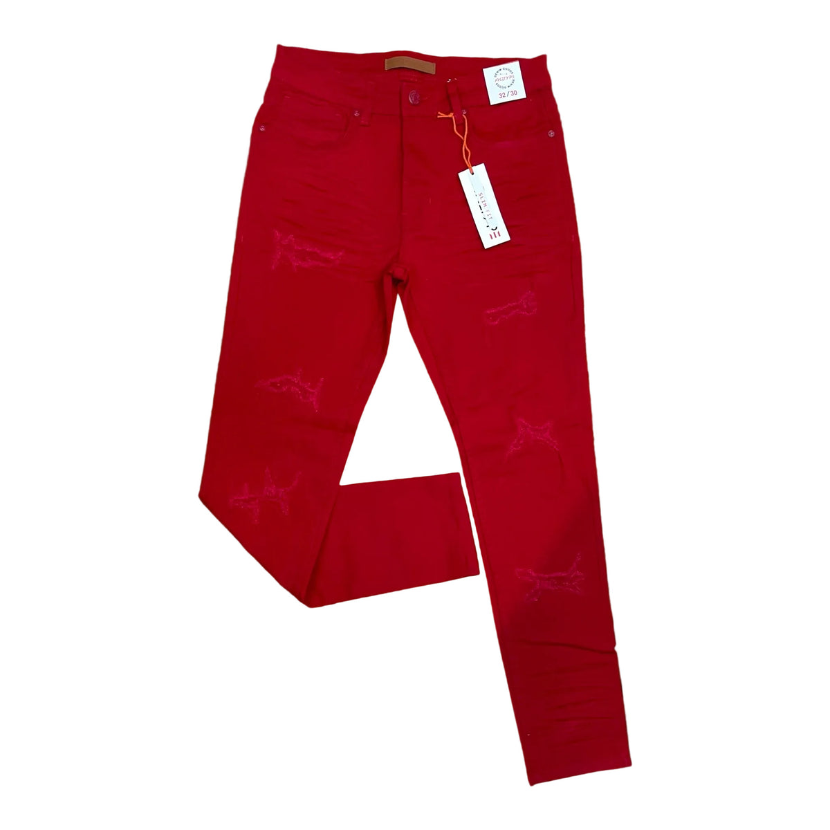 P503 - Twill Ripped Slim-Fit Stretch Jeans
