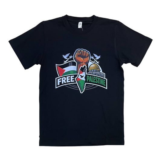 JC011426 - Free Palestine Regular-Fit Graphic T-Shirt