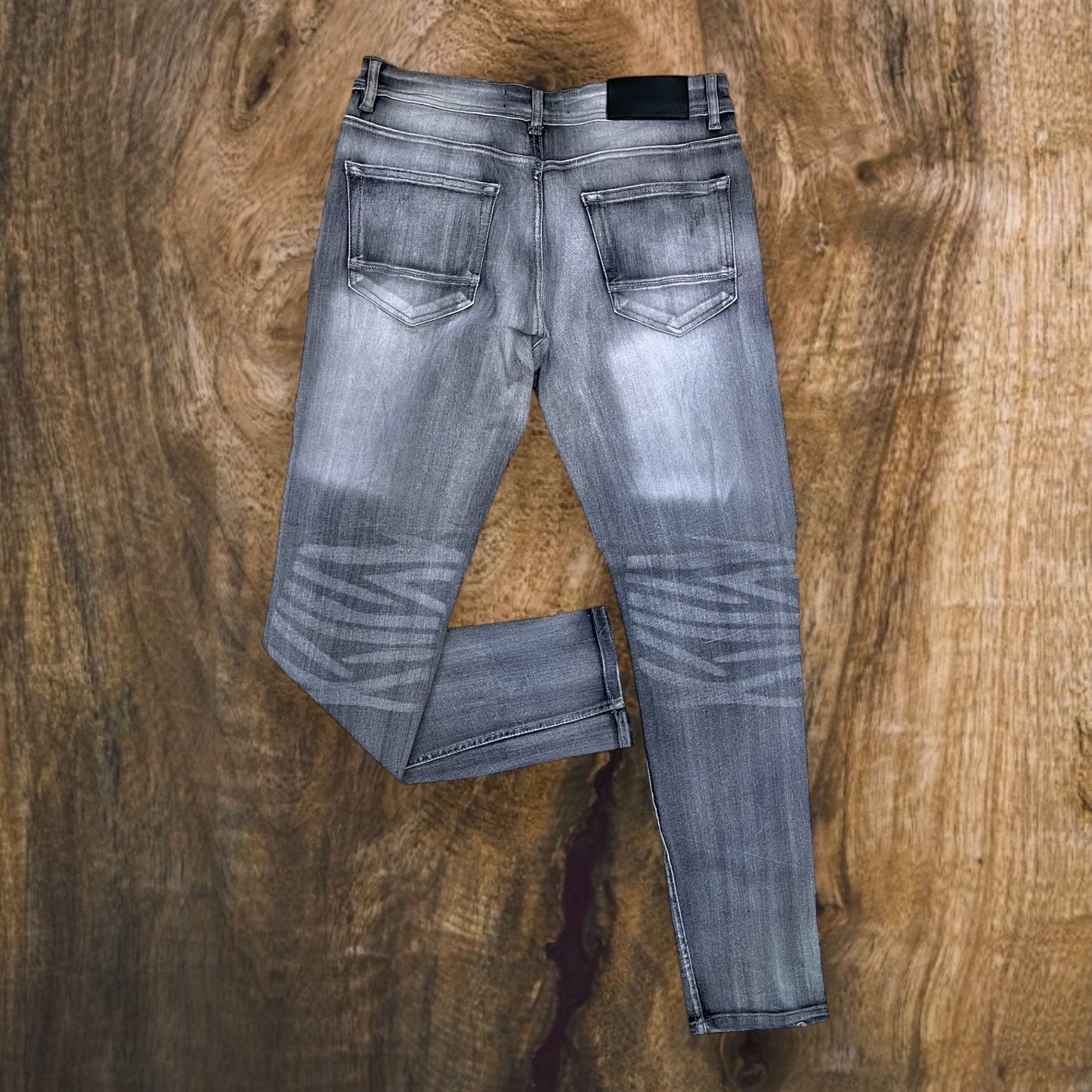 P401 - Bolt Ripped Slim-Fit Stretch Jeans