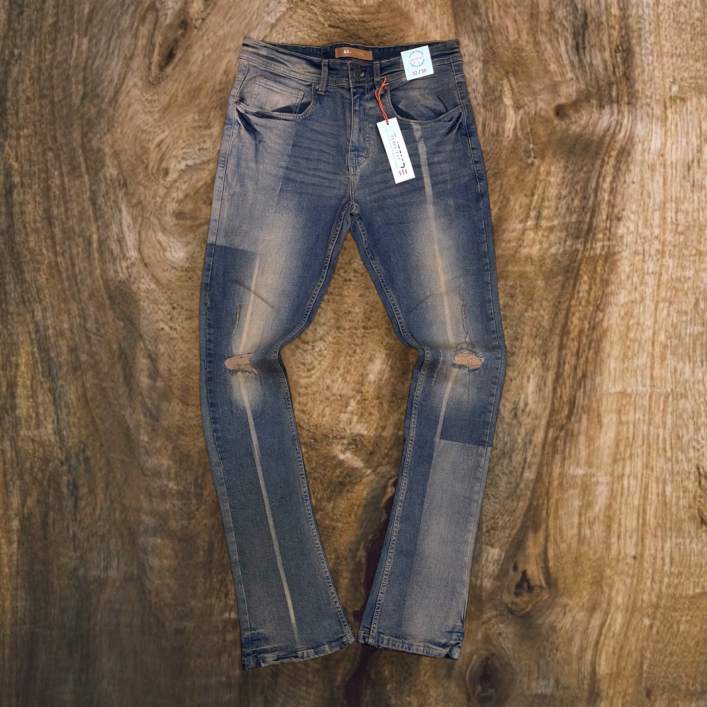 P544 - Gala Stretch Stacked Flare Jeans