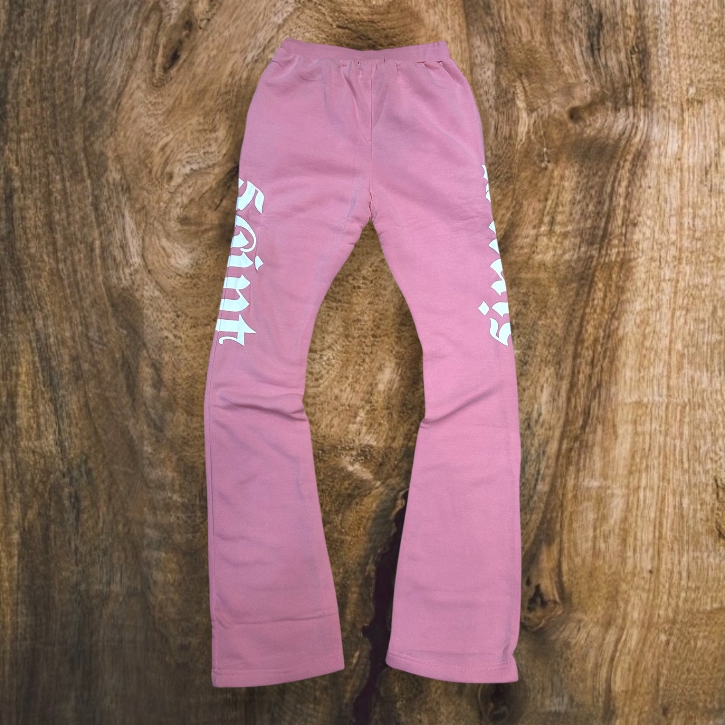 SB3401 - Saint Sinner Puff Print Fleece Stacked Pants
