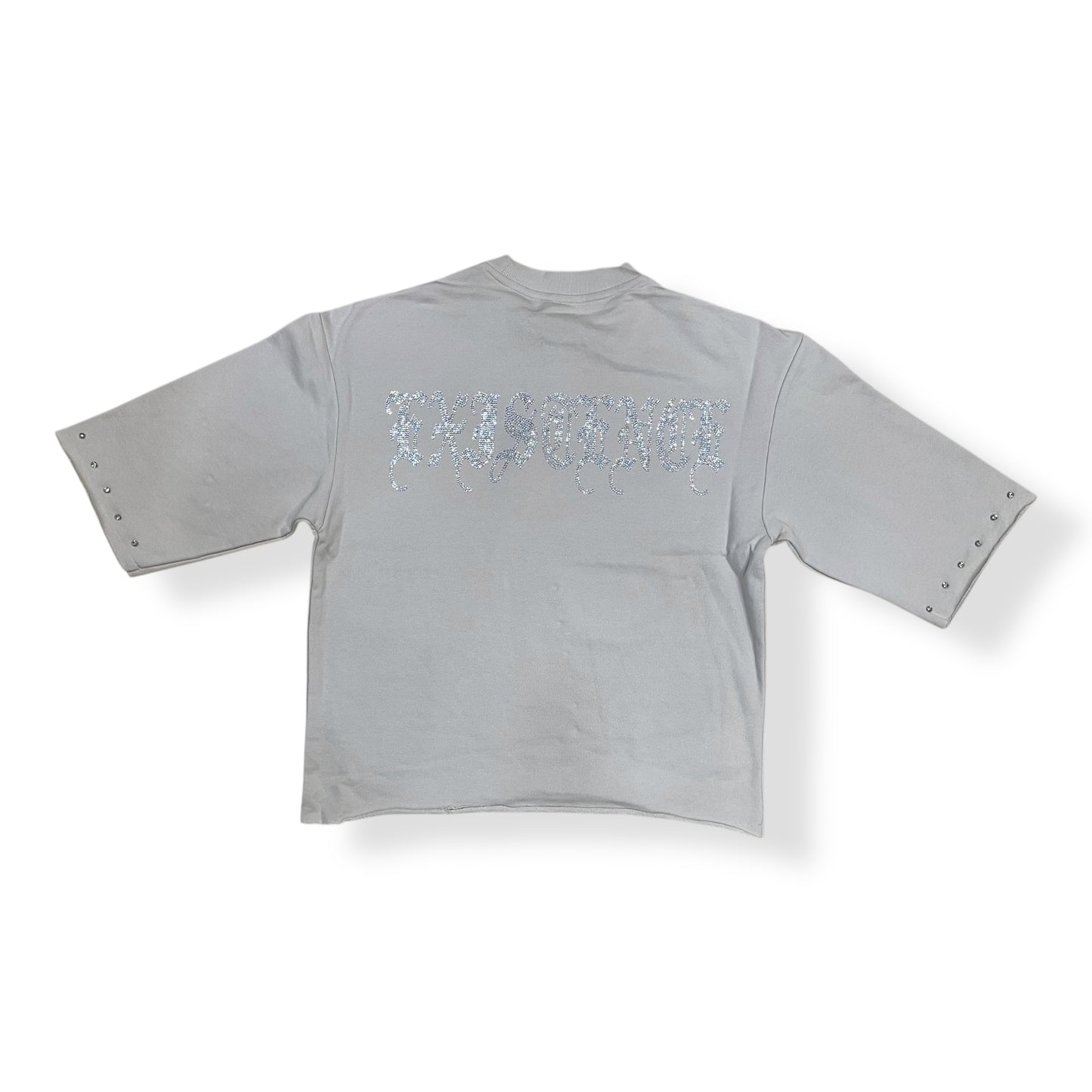 HF5504 - 24.7 UN EXISTENCE 3/4 Sleeve Cropped Top Graphic T-Shirt