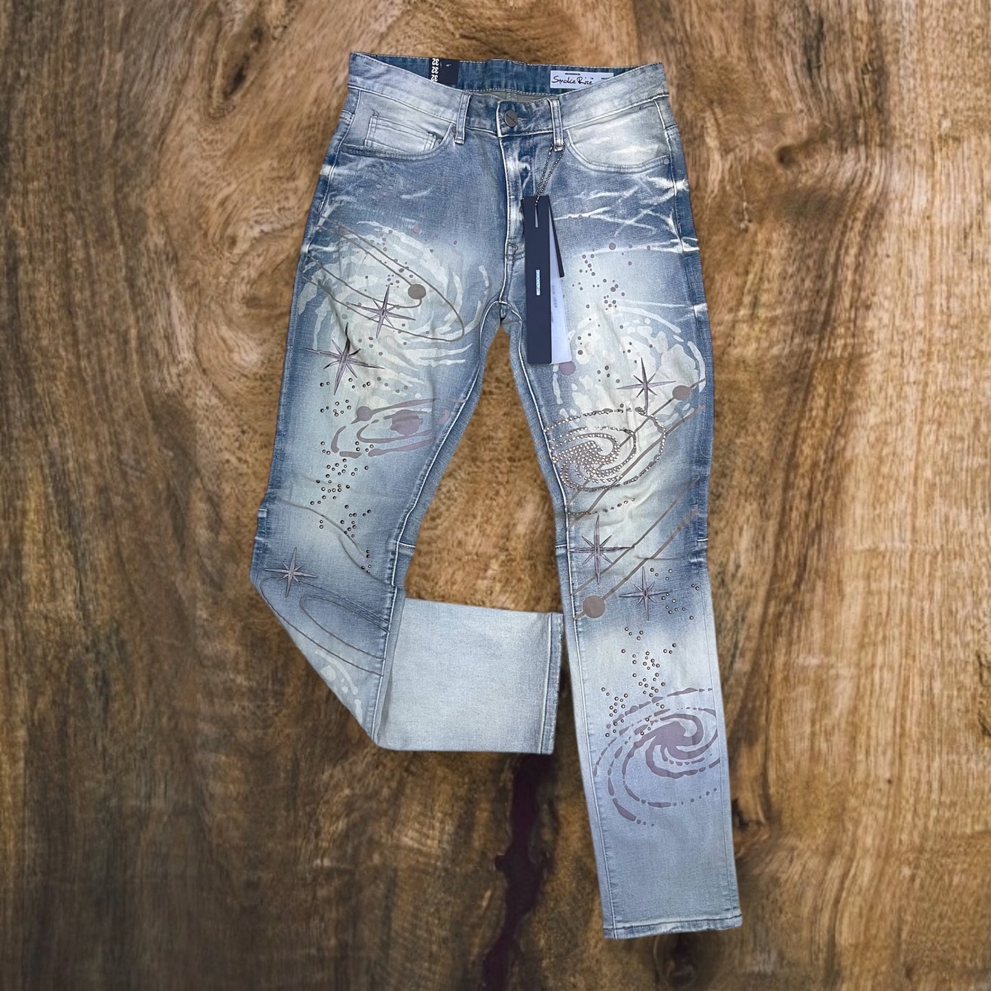 JP25148 - Peal Studded Premium Slim-Fit Stretch Jeans