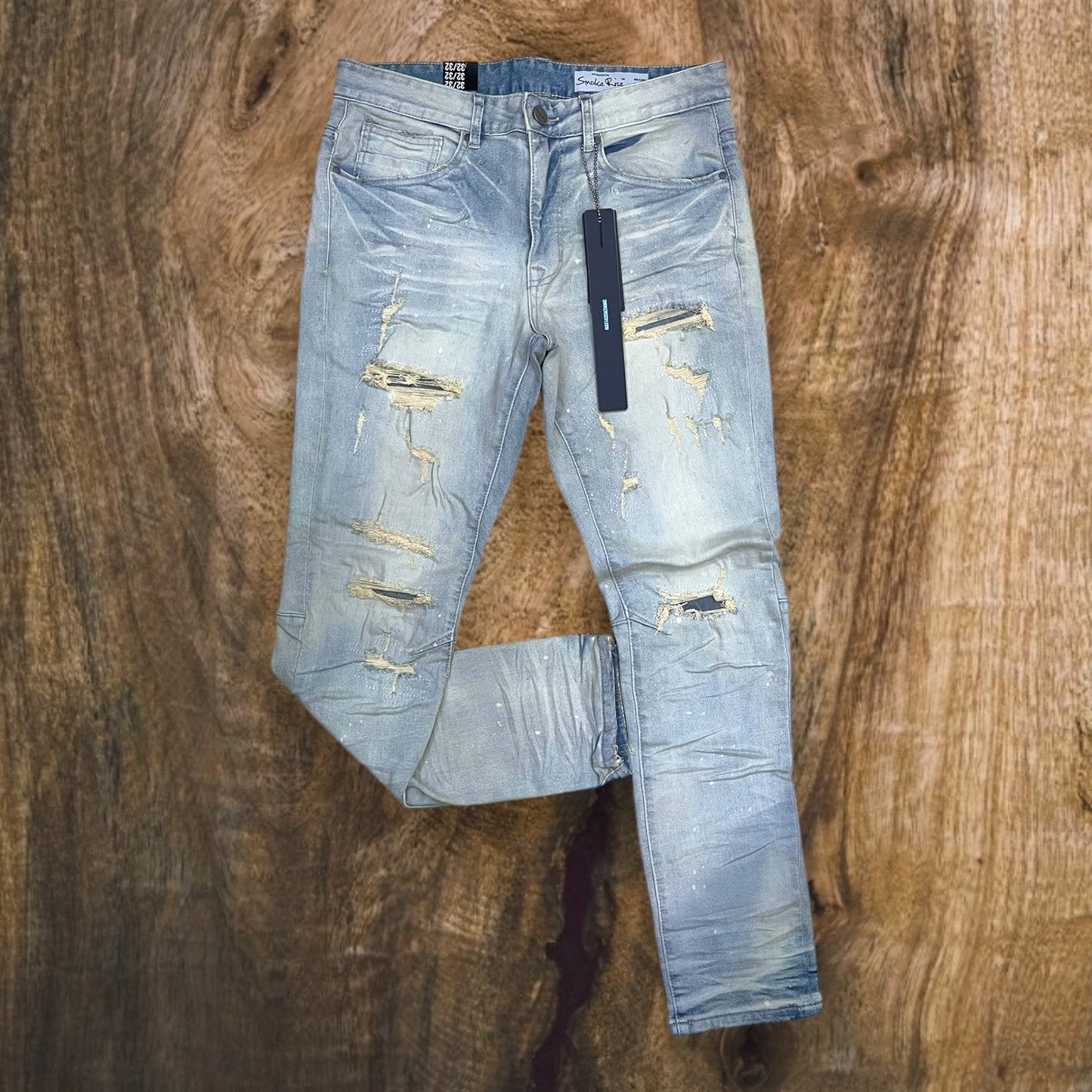 JP24509 - Heavy Vintage Washed Slim-Fit Stretch Jeans