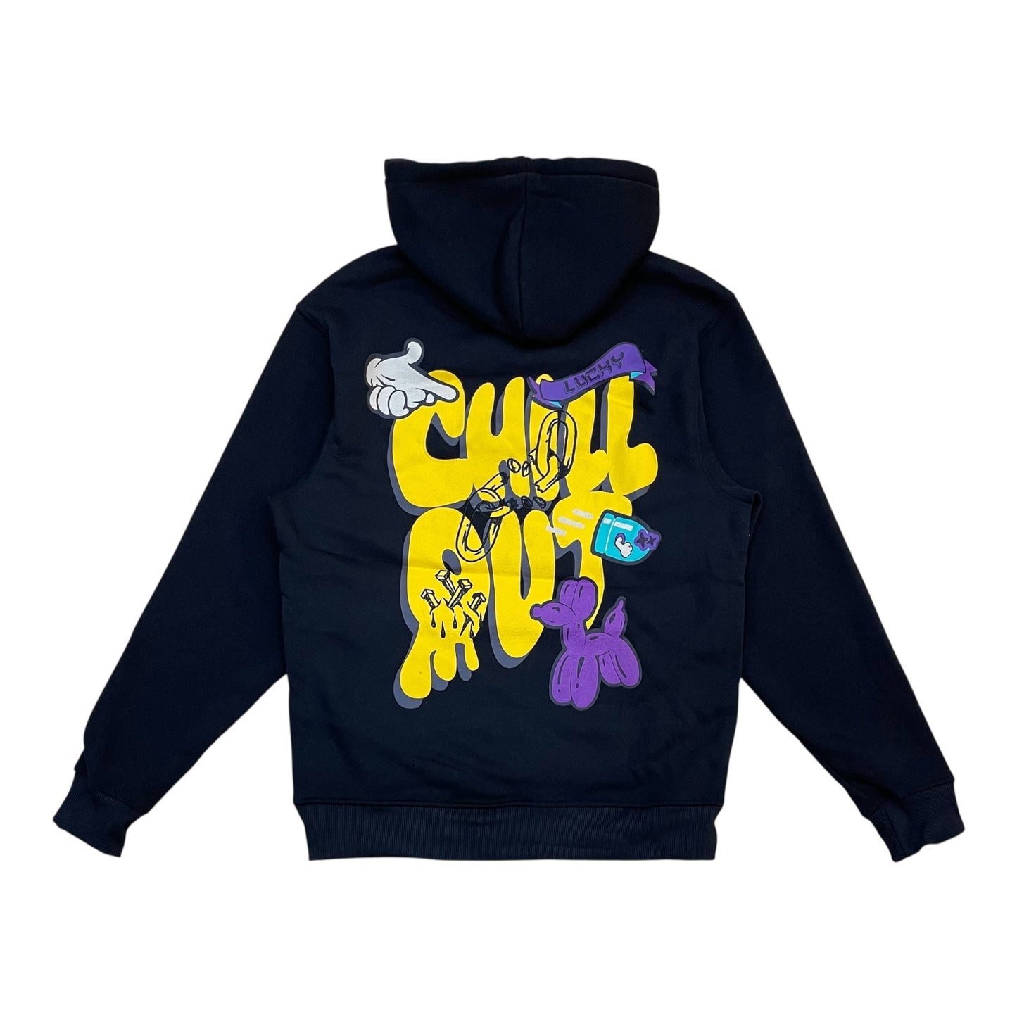 F466 - Fire Graphic Fleece Hoodie