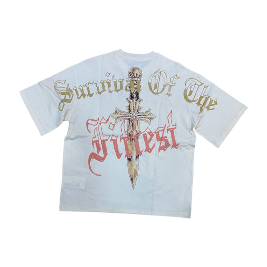WH-RK1482095 - Visionary with Rhinestones n Studs Boxy Graphic T-Shirt