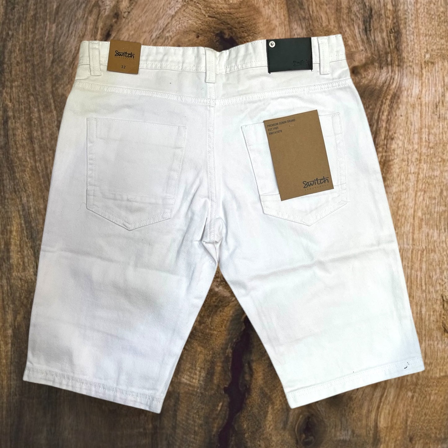 SS5700 - Premium Distressed Rip & Repair Non-Stretch Denim Shorts