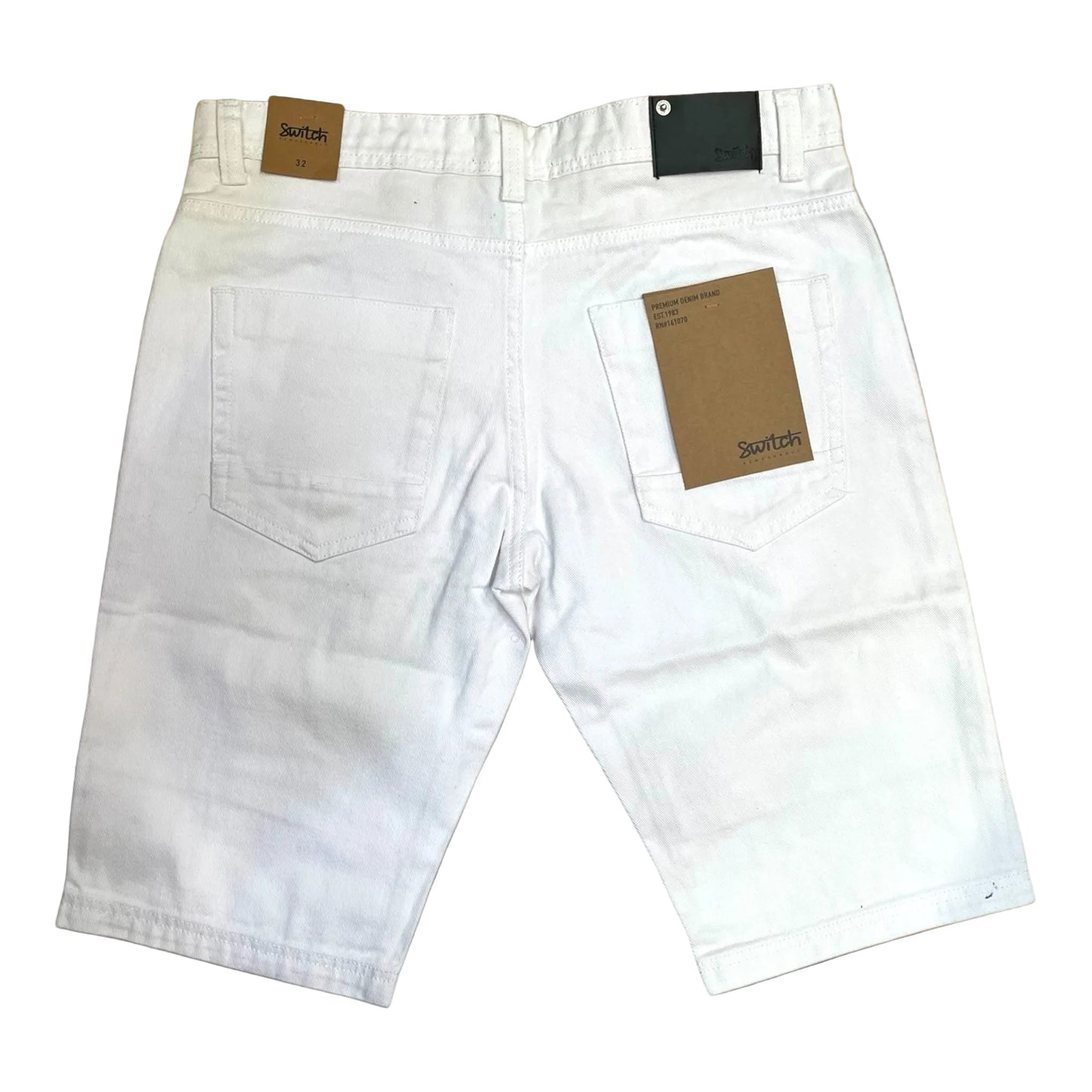 WH-SS5700 - Premium Distressed Rip & Repair Non-Stretch Denim Shorts