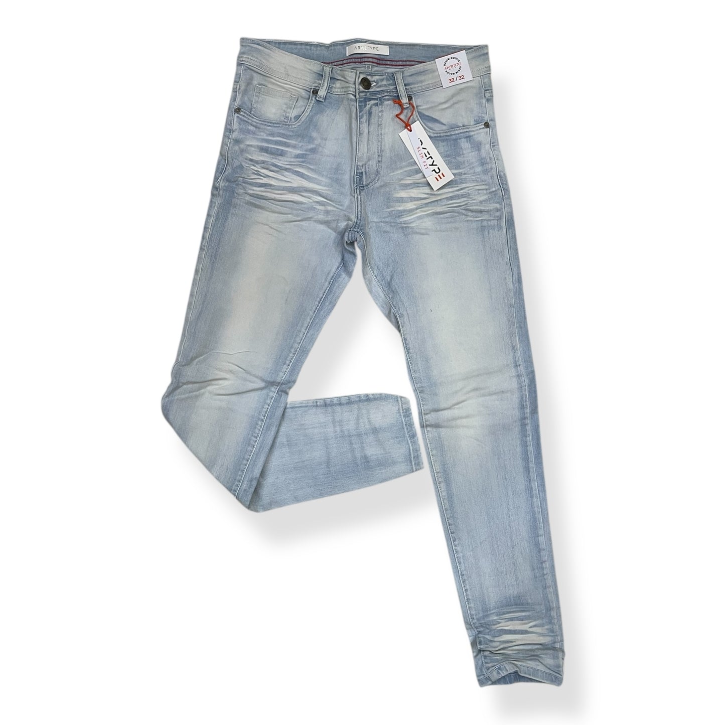 PC05 - Core Washed Clean Look Slim-Fit Stretch Jeans