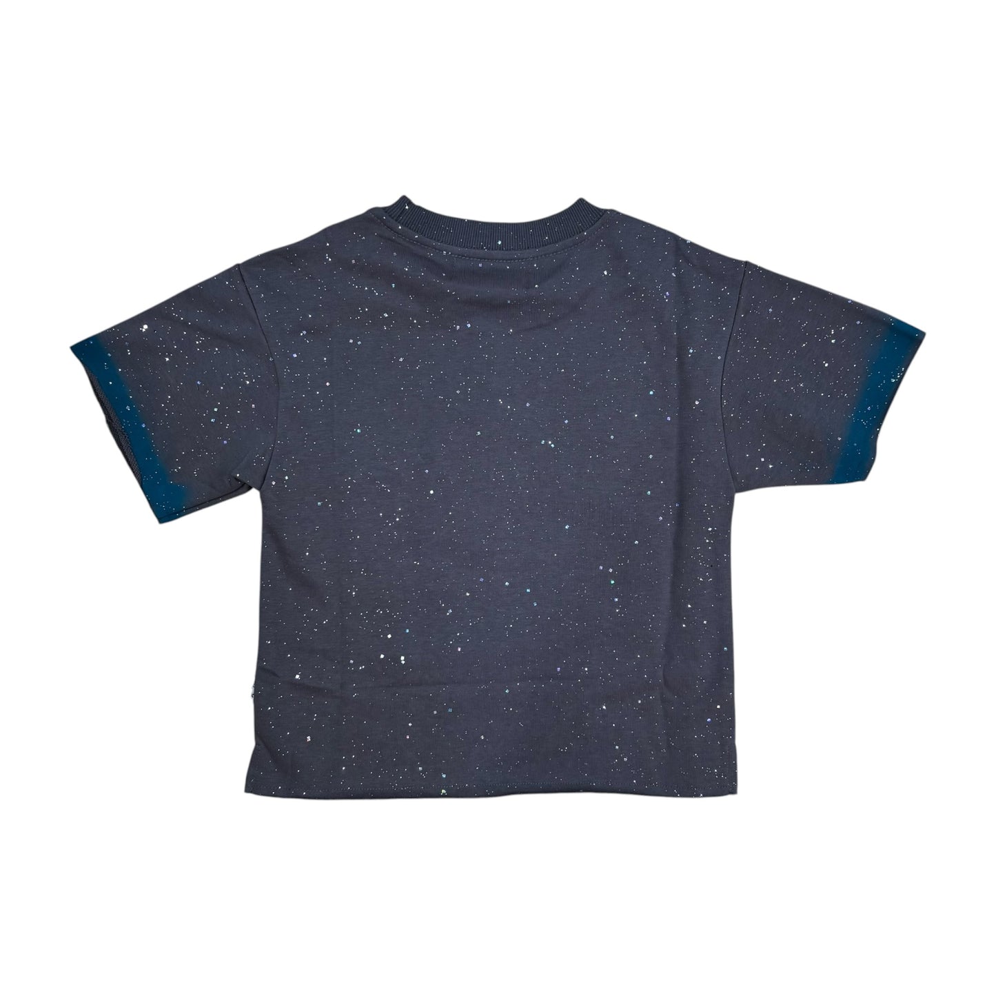 T1455B - Boy's/Kid's Doomsday with Rhinestones Cropped Top T-Shirt