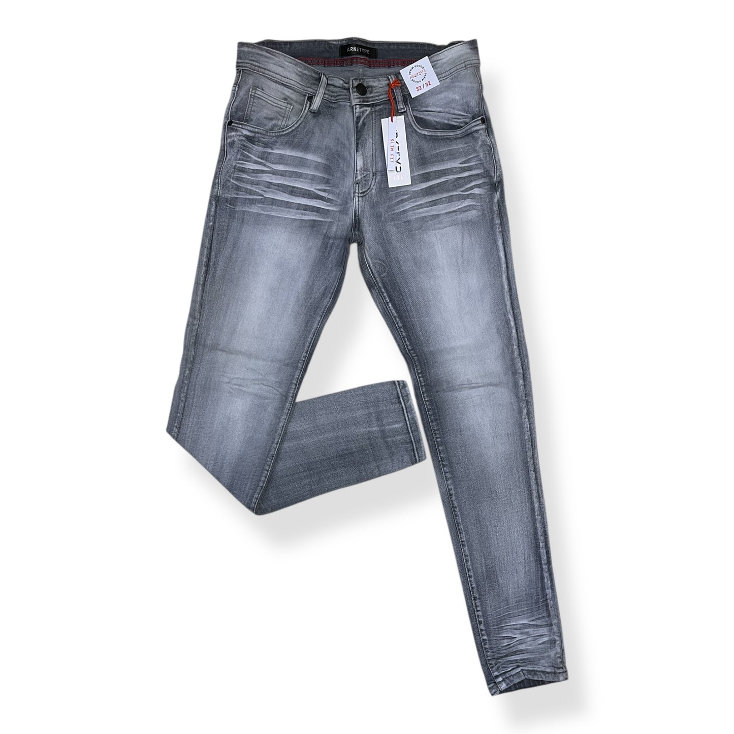PC05 - Core Washed Clean Look Slim-Fit Stretch Jeans