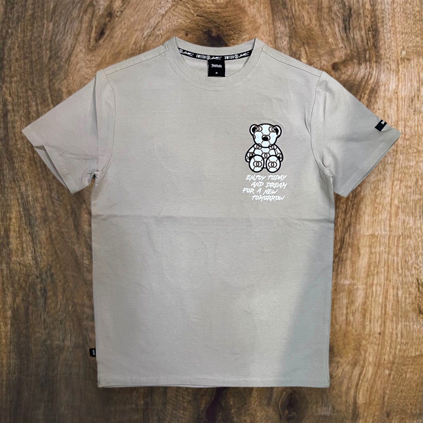 SF4024- Enjoy Today Bear Graphic T-Shirt