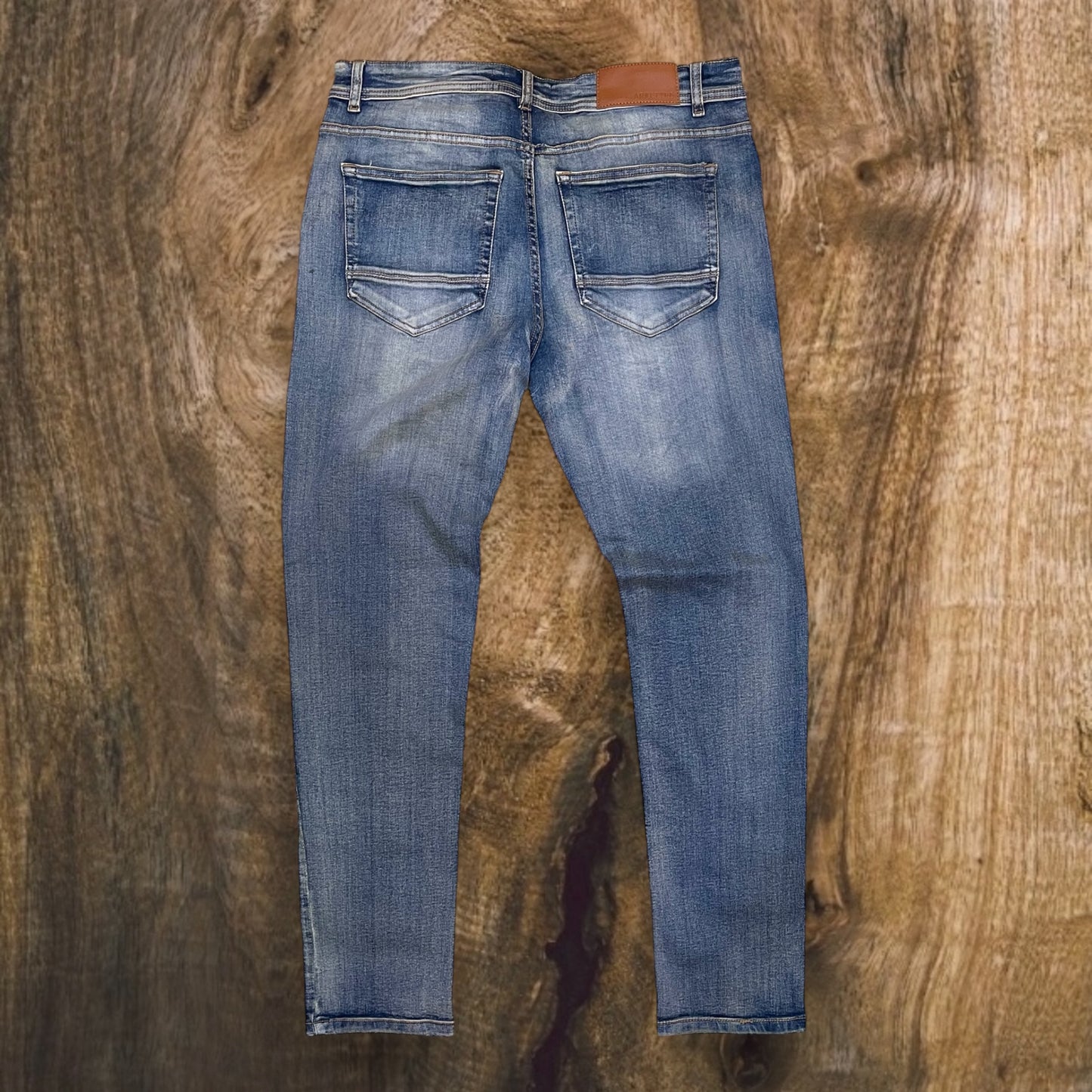 P502 - Laredo Ripped Slim-Fit Stretch Jeans