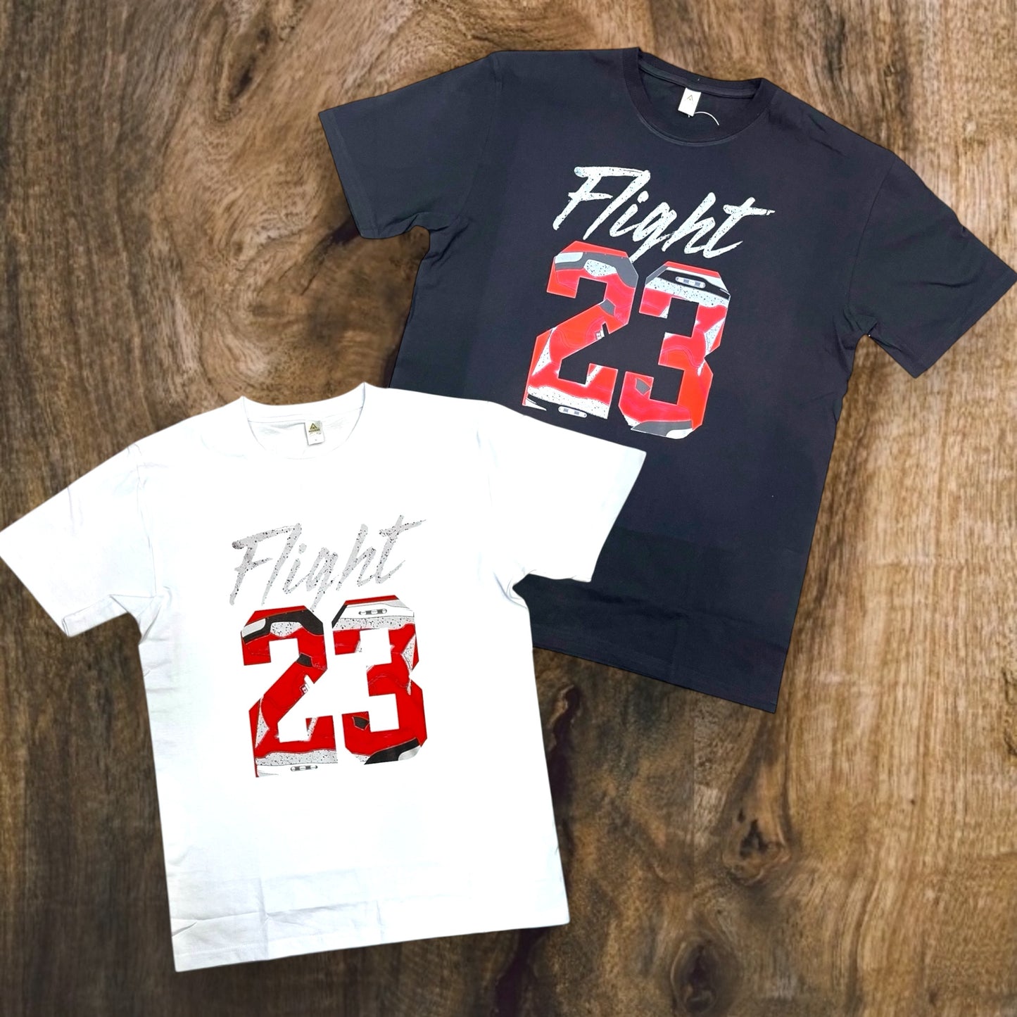 JC010825 - Flight 23 University Red Regular-Fit Graphic T-Shirt