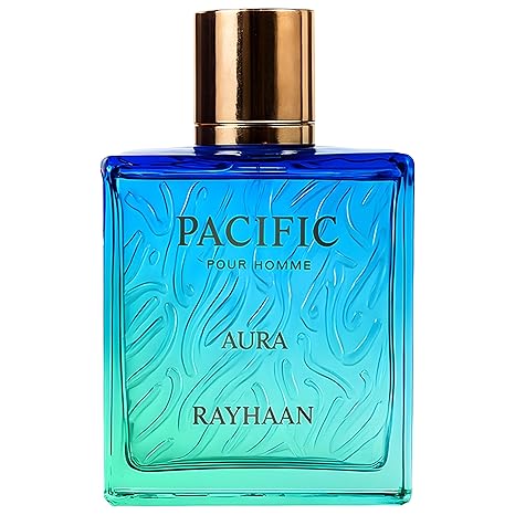 RAYHAAN Pacific Aura Eau De Parfum Spray, 3.4 Ounce EDP (Men)