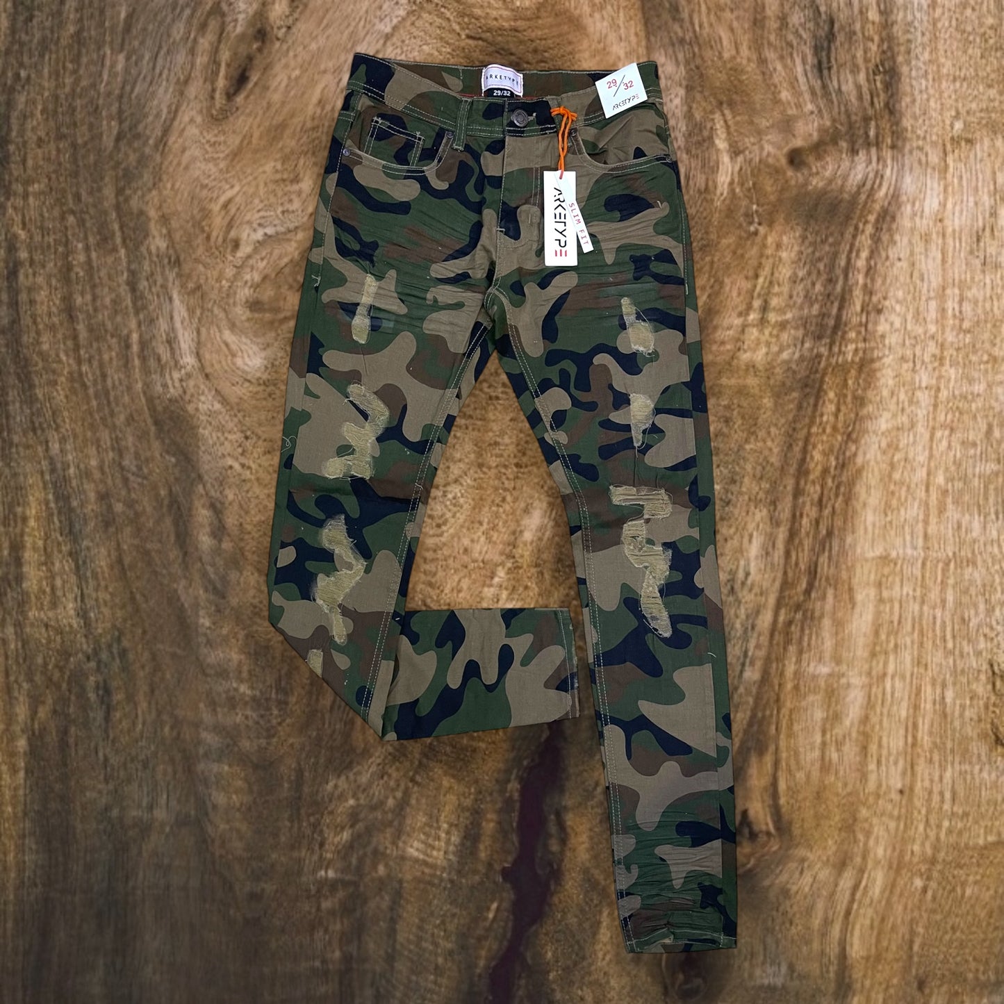 PC03 - Core Ripped Slim-Fit Stretch Jeans