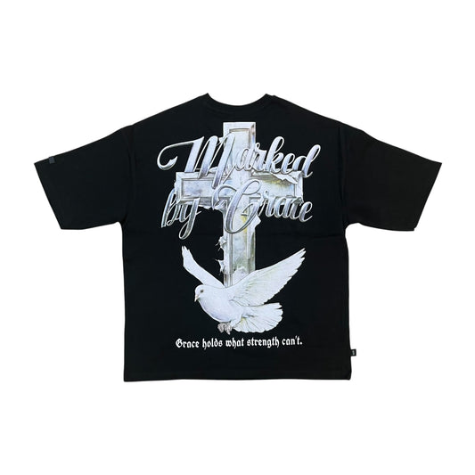 WH-SM6132 - Still Chosen with Studs Cropped Top Graphic T-Shirt