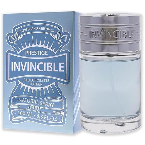 New Brand Perfumes Prestige Invincible EDT Spray Men 3.3 oz