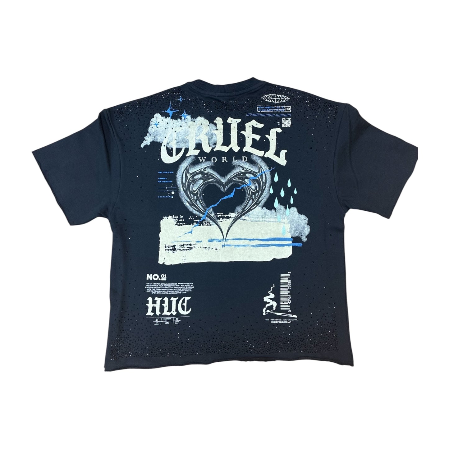 WH-HS6509 - Cruel World Bling with Rhinestones Cropped Top