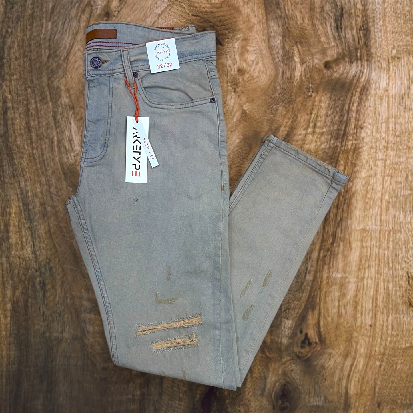 P501 - Houston Ripped Slim-Fit Stretch Jeans