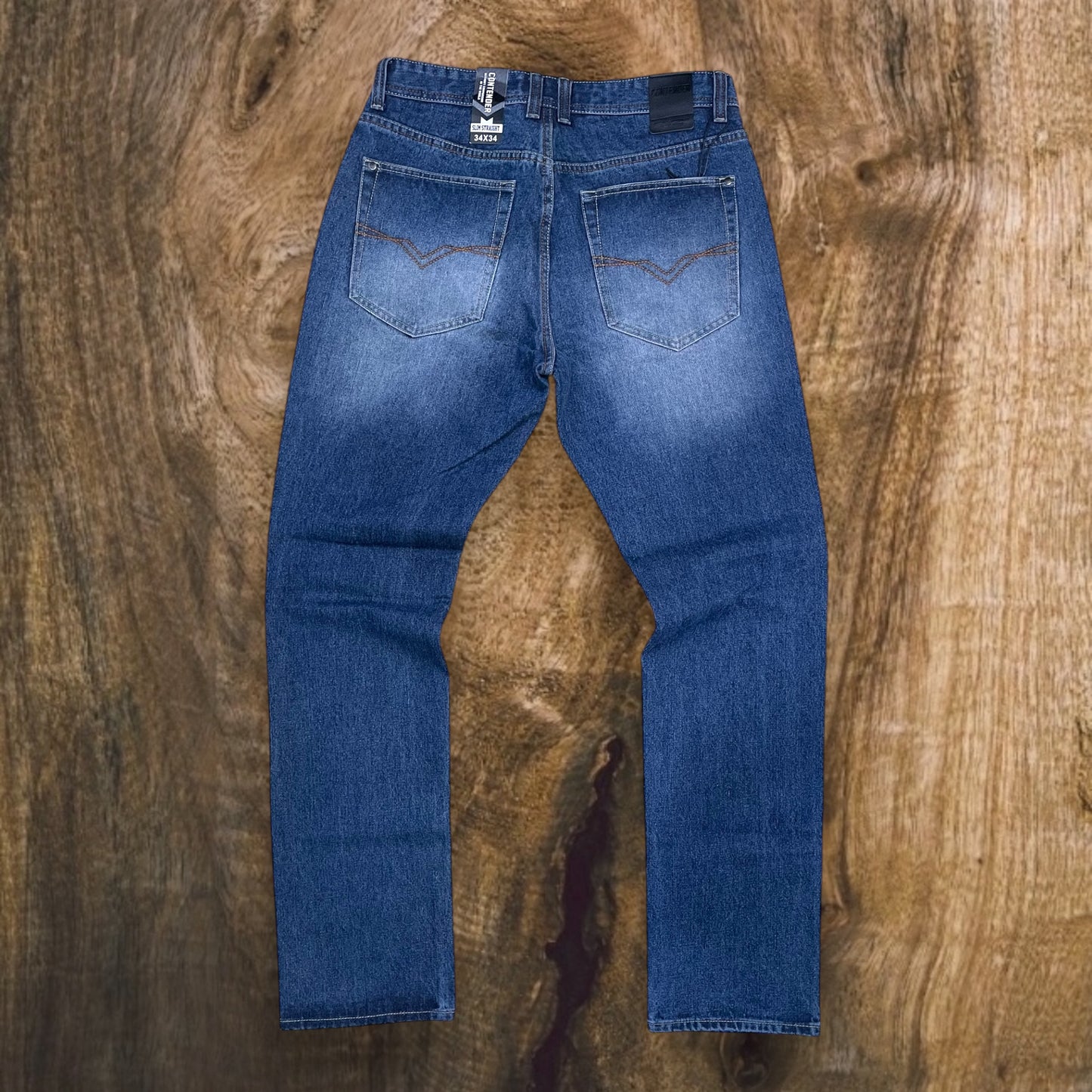 8RD80 - Basic Washed Relaxed-Fit Denim Pants