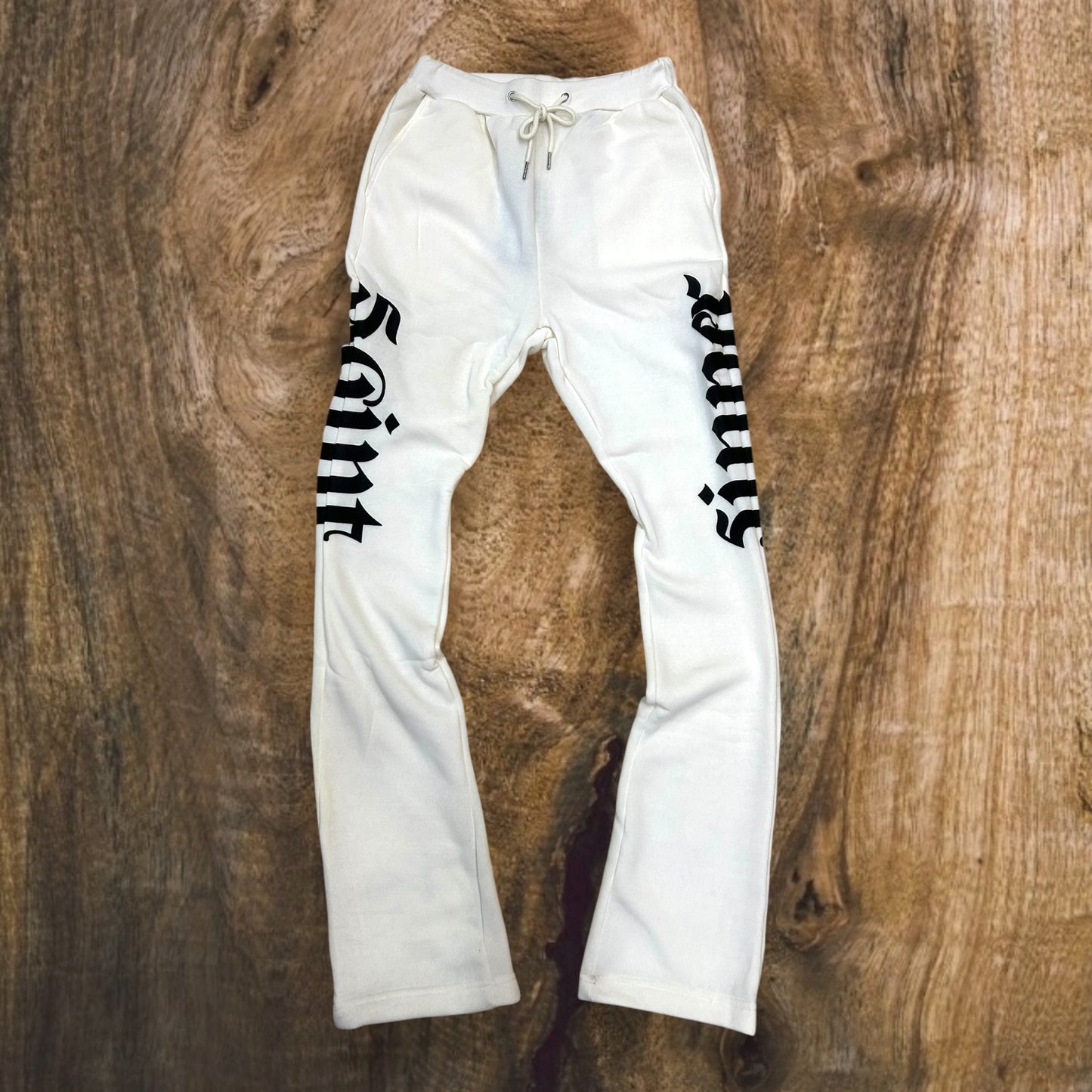 SB3401 - Saint Sinner Puff Print Fleece Stacked Pants