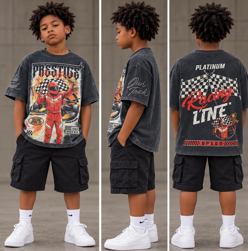 WH-KR615K - Boy's/Kid's Prestige with Rhinestones Graphic T-shirts