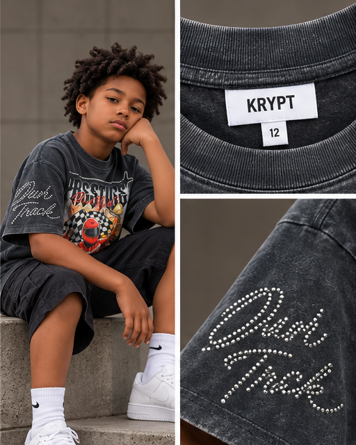 WH-KR615K - Boy's/Kid's Prestige with Rhinestones Graphic T-shirts