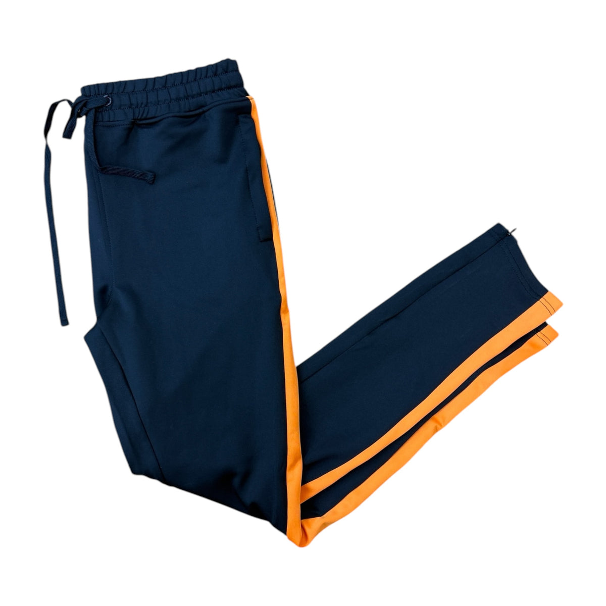 100-401 - Track with Wide Side Stripes and Drawstring Slim-Fit Pant