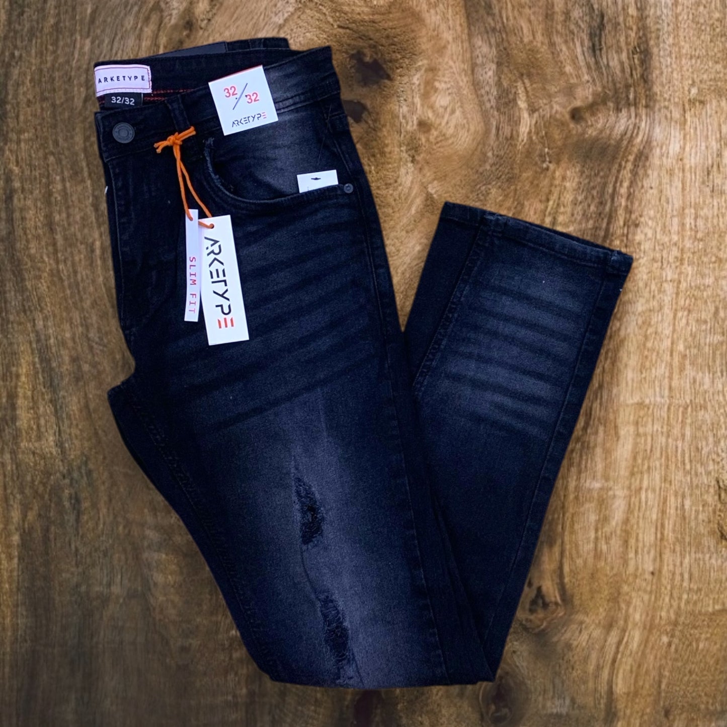 PC03 - Core Ripped Slim-Fit Stretch Jeans