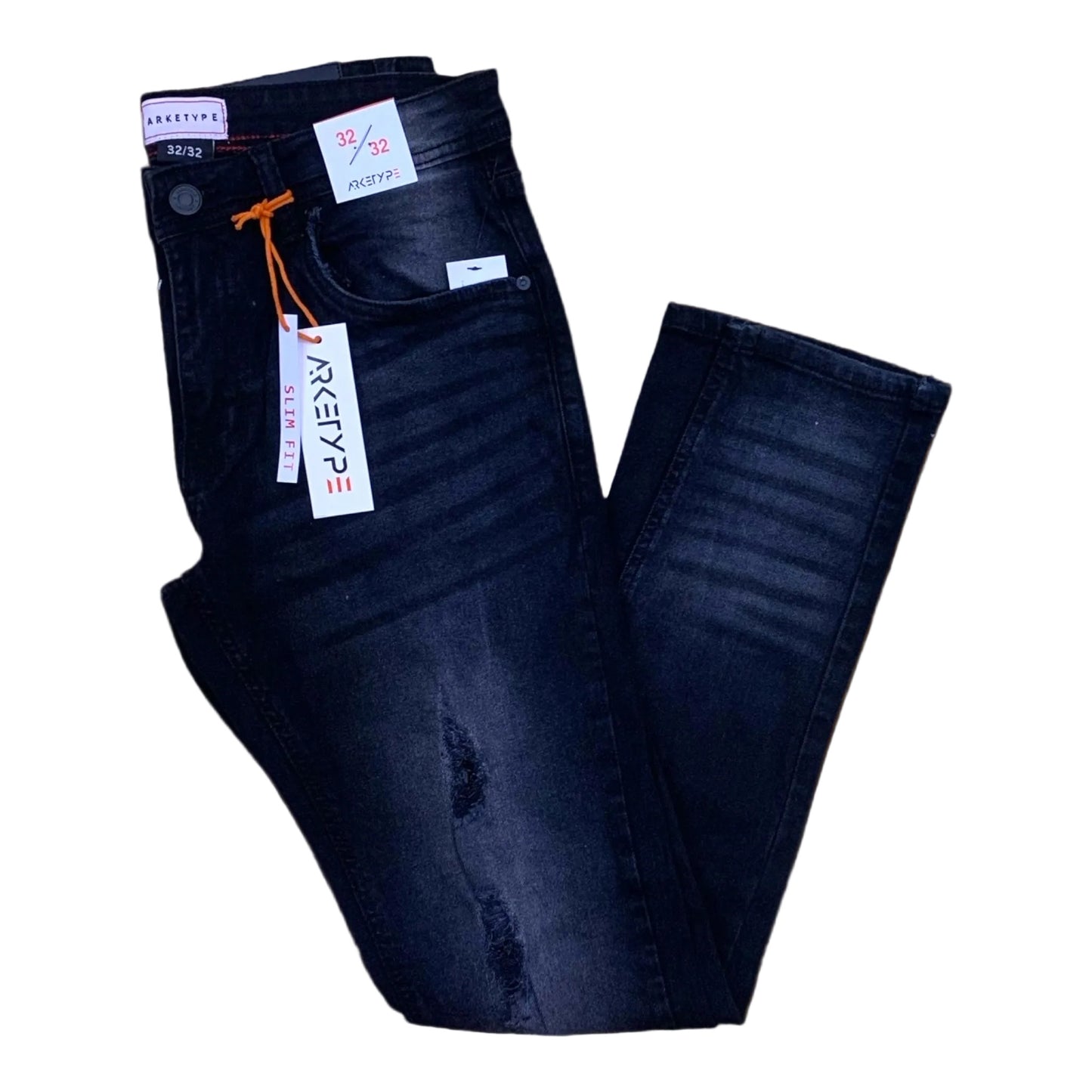 PC03 - Core Ripped Slim-Fit Stretch Jeans